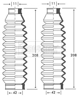 BORG & BECK Paljekumisarja, ohjaus BSG3255